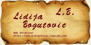 Lidija Bogutović vizit kartica